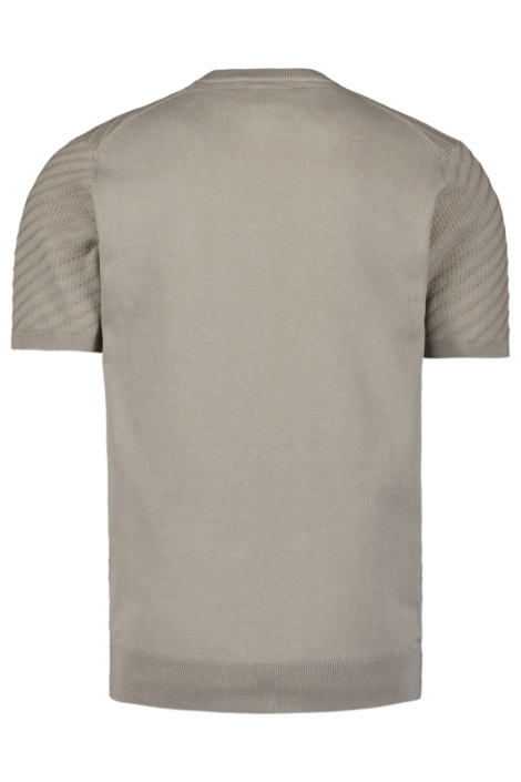 NO-EXCESS beige heren t-shirt | Achteraanzicht