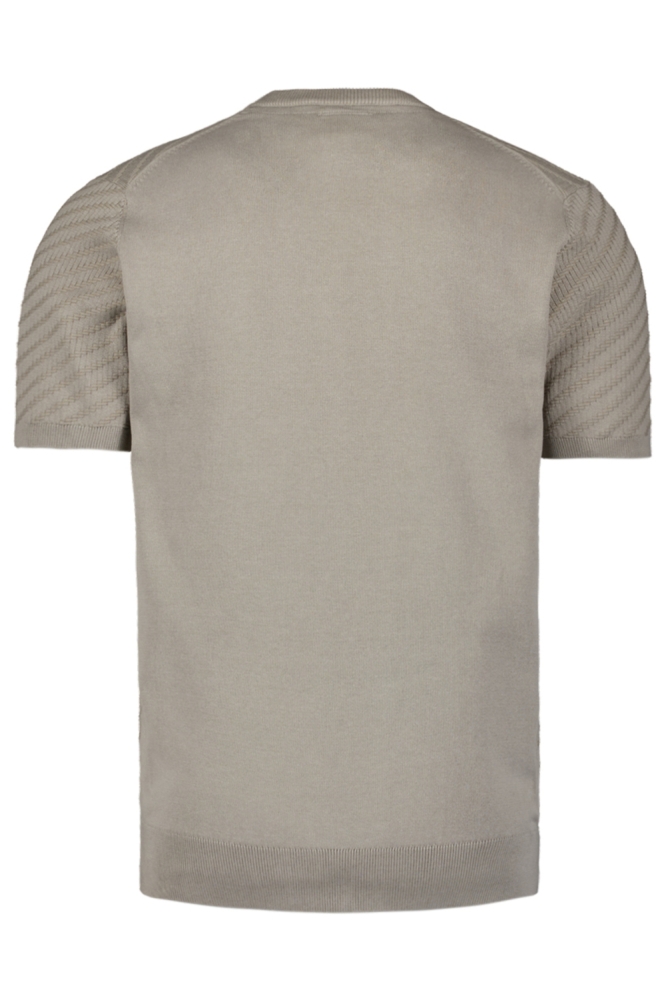NO-EXCESS beige heren t-shirt | Achteraanzicht