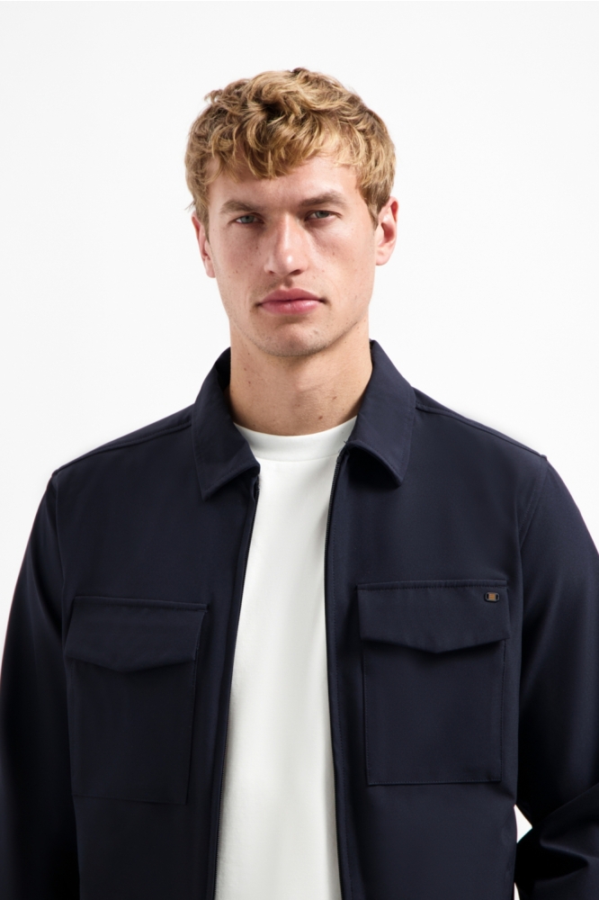 NO-EXCESS blauwe heren overhemd | Unique Selling Point