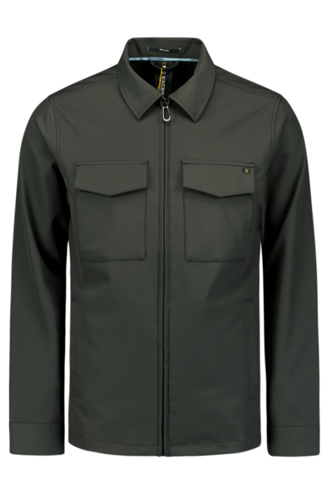 NO-EXCESS groene heren overhemd | Vooraanzicht