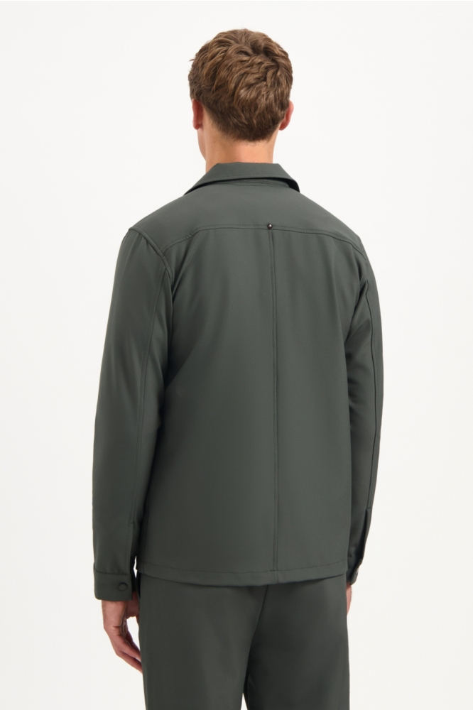 NO-EXCESS groene heren overhemd | Model achteraanzicht