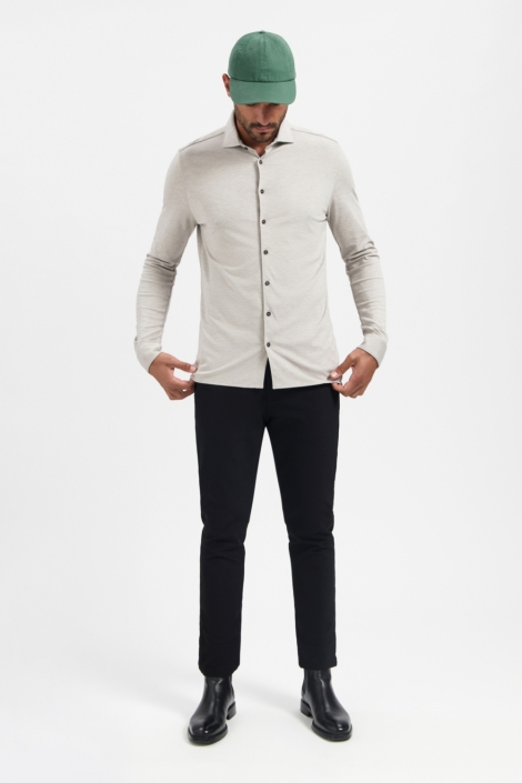 NO-EXCESS grijze heren overhemd | Model