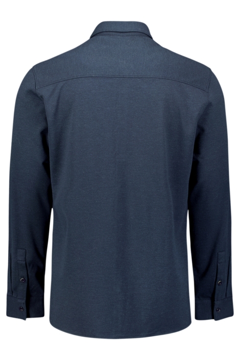 NO-EXCESS blauwe heren overhemd | Achteraanzicht