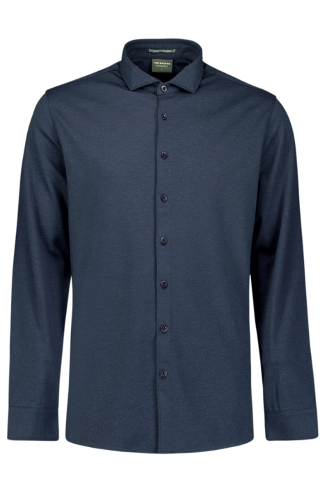 NO-EXCESS blauwe heren overhemd | Vooraanzicht