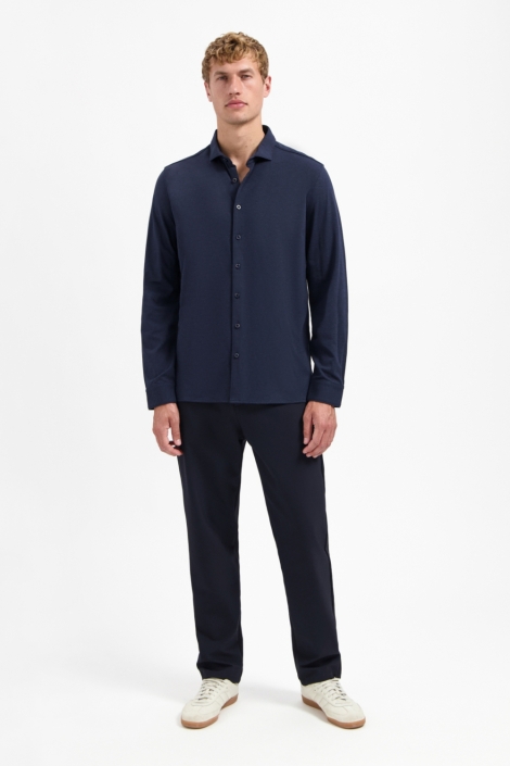 NO-EXCESS blauwe heren overhemd | Model