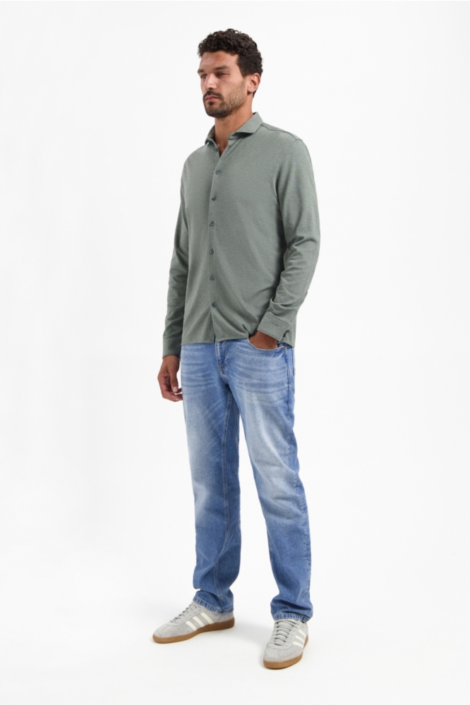 NO-EXCESS groene heren overhemd | Model