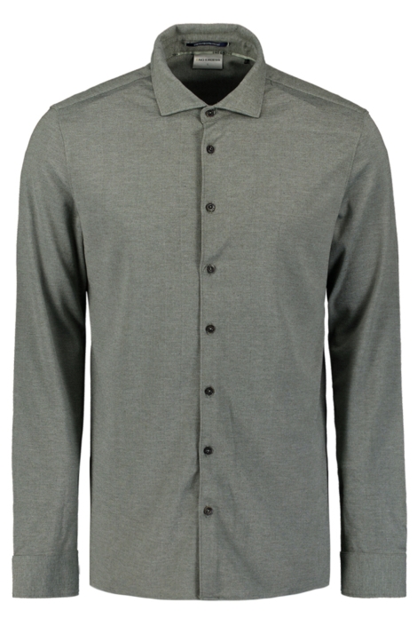 NO-EXCESS groene heren overhemd | Vooraanzicht