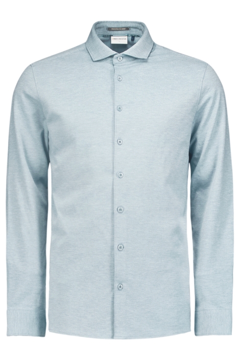 NO-EXCESS blauwe heren overhemd | Vooraanzicht