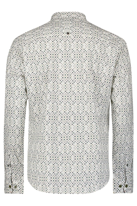 NO-EXCESS groene heren overhemd | Achteraanzicht