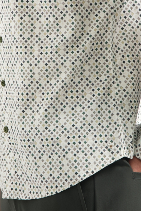 NO-EXCESS groene heren overhemd | Kleurstaal