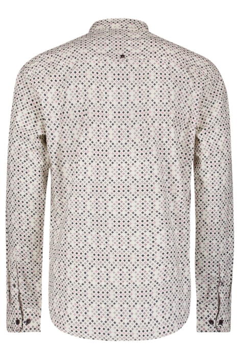 NO-EXCESS beige heren overhemd | Achteraanzicht