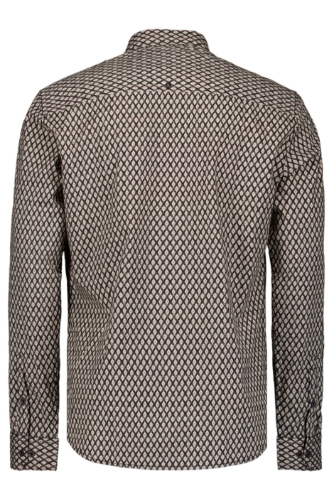 NO-EXCESS zwarte heren overhemd | Achteraanzicht