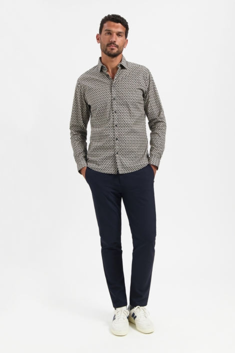 NO-EXCESS zwarte heren overhemd | Model