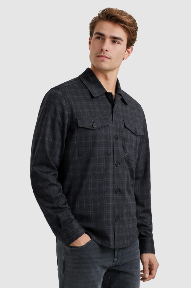 Vanguard blauwe heren overhemd | Model zijaanzicht