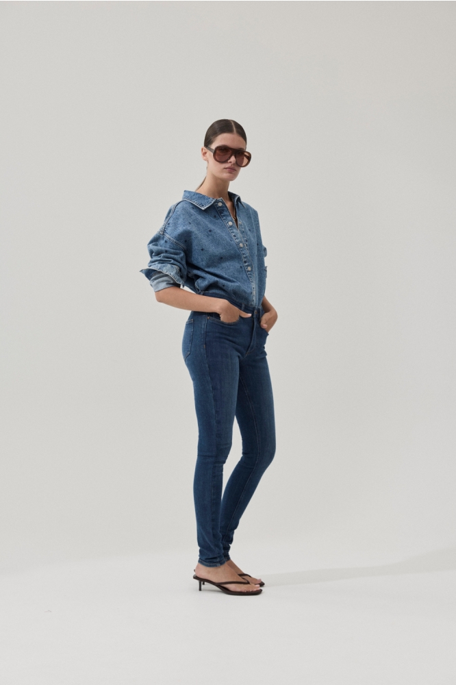 Vila blauwe dames blouse | Model