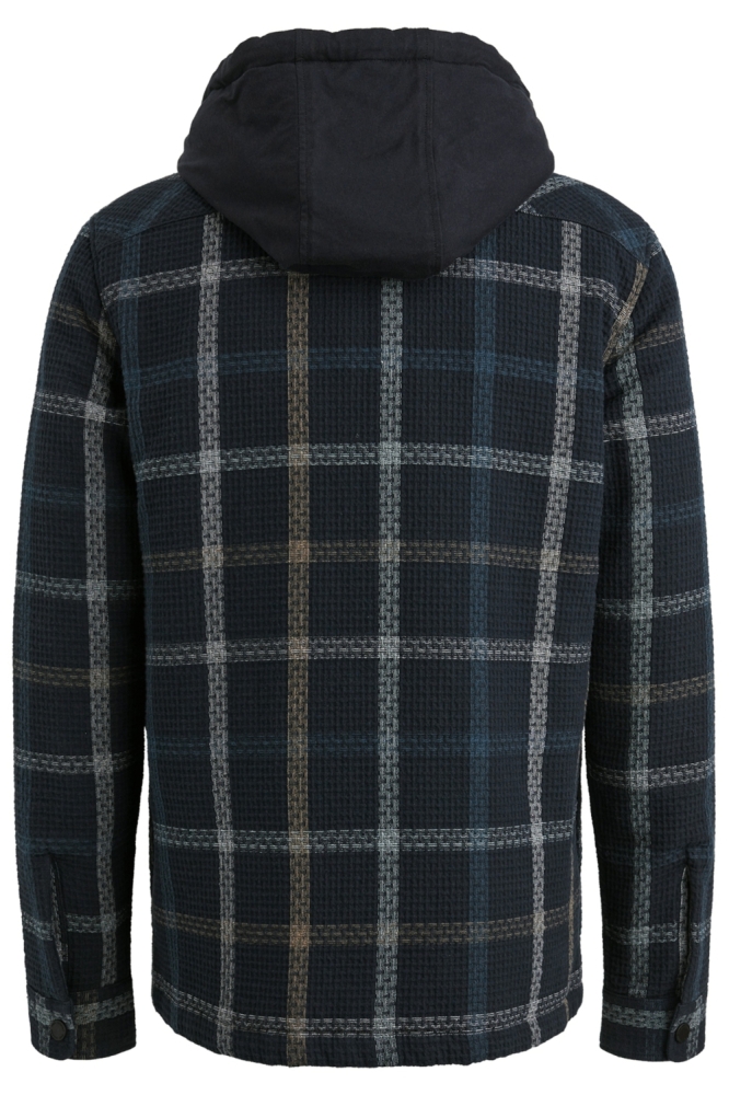 PME legend blauwe heren overhemd | Achteraanzicht