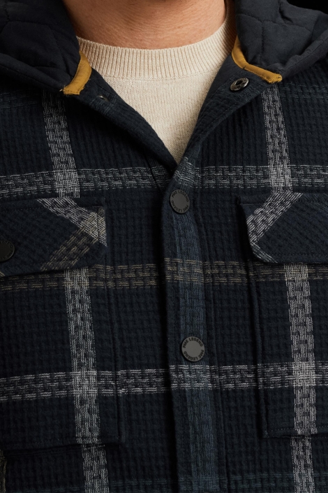 PME legend blauwe heren overhemd | Close up