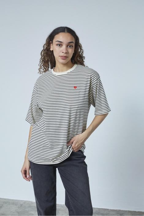 SisterS point beige dames t-shirt | Model vooraanzicht
