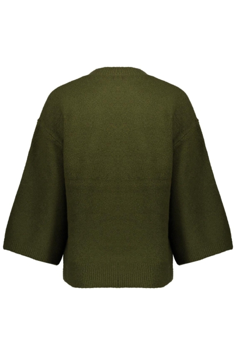 Geisha groene dames trui | Achteraanzicht