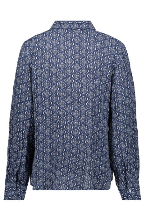 Freequent blauwe dames blouse | Achteraanzicht