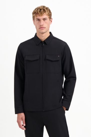 NO-EXCESS Overhemd SEDOC TRAVEL OVERSHIRT 29510804 020 BLACK