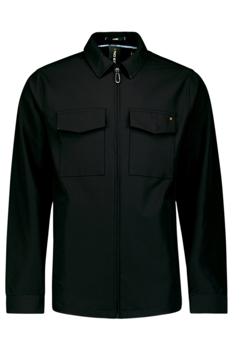 NO-EXCESS zwarte heren overhemd | Vooraanzicht