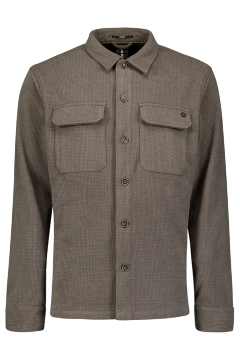 NO-EXCESS grijze heren overhemd | Vooraanzicht