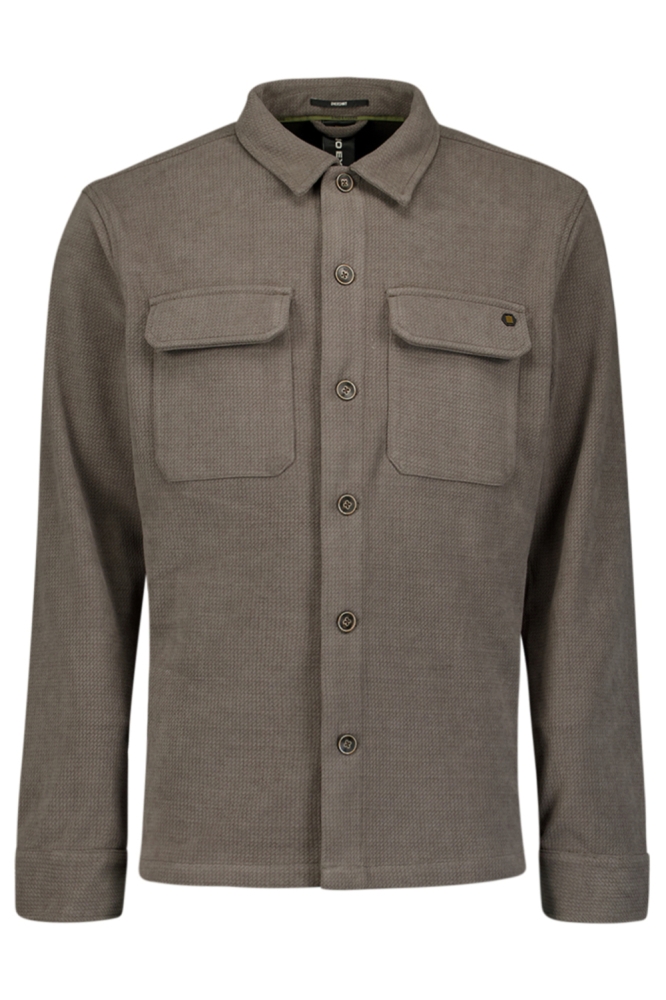 NO-EXCESS grijze heren overhemd | Vooraanzicht