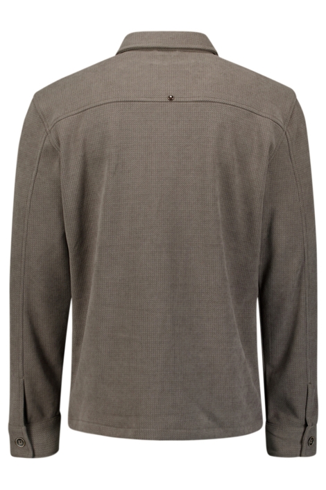 NO-EXCESS grijze heren overhemd | Achteraanzicht