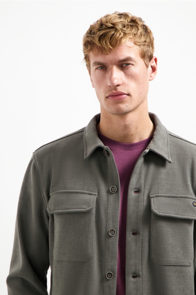 NO-EXCESS grijze heren overhemd | Close up