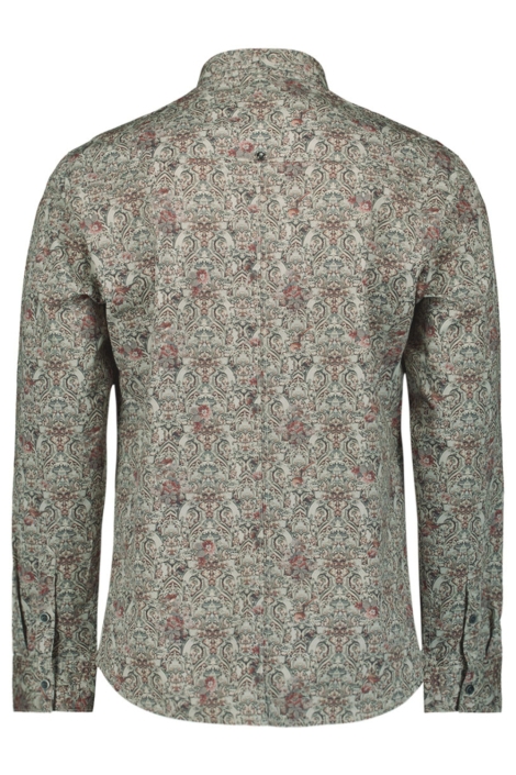 NO-EXCESS grijze heren overhemd | Achteraanzicht