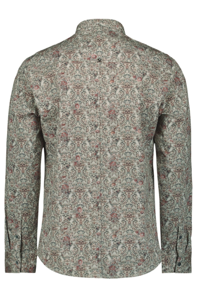 NO-EXCESS grijze heren overhemd | Achteraanzicht