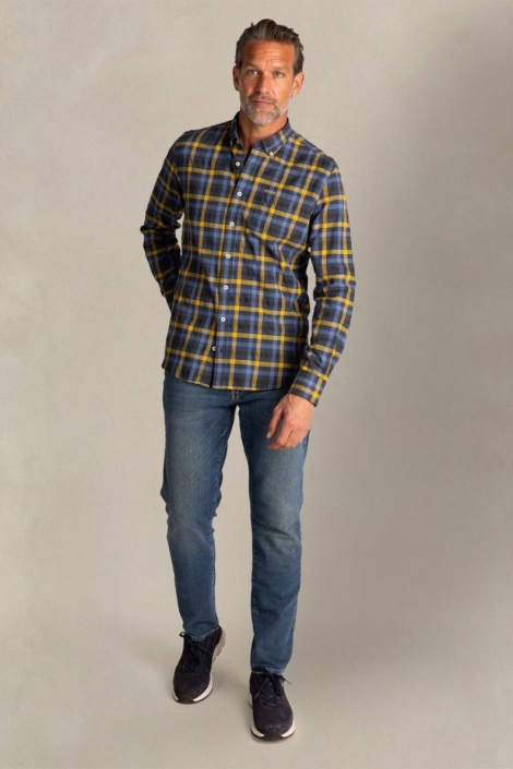 NZA blauwe heren overhemd | Model