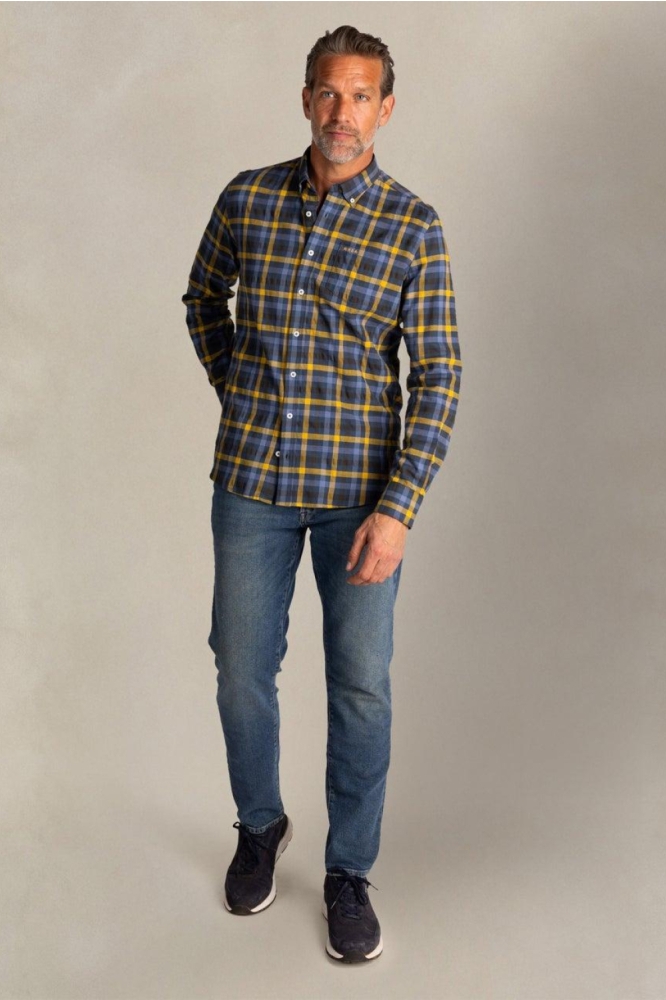 NZA blauwe heren overhemd | Model