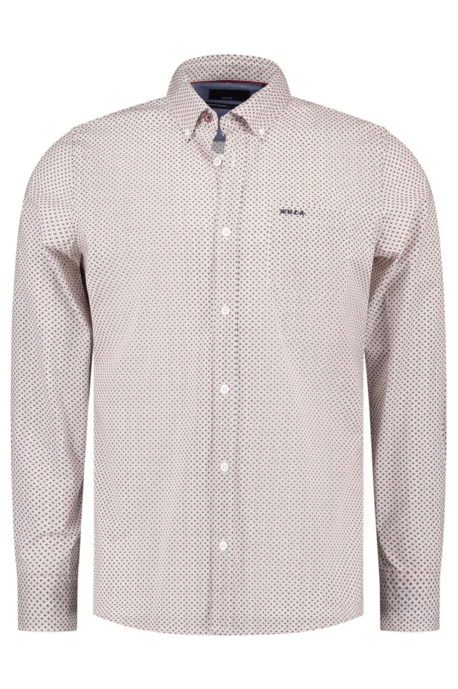 NZA rode heren overhemd | Vooraanzicht