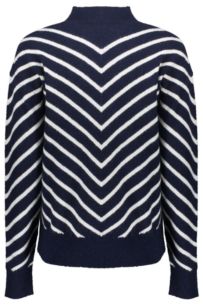 Geisha blauwe dames trui | Achteraanzicht