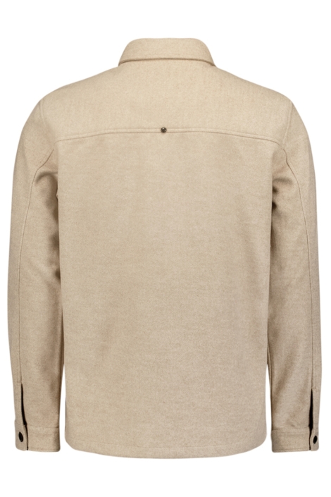 NO-EXCESS beige heren overhemd | Achteraanzicht