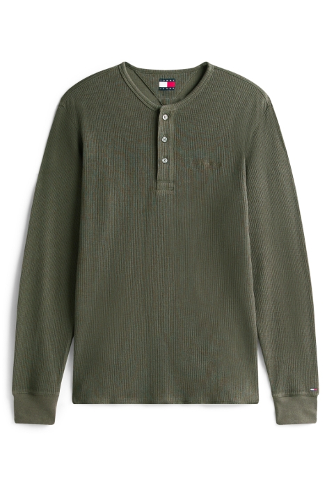 Tommy Jeans groene heren polo | Vooraanzicht