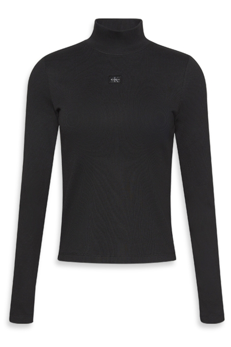 Calvin Klein zwarte dames t-shirt | Vooraanzicht