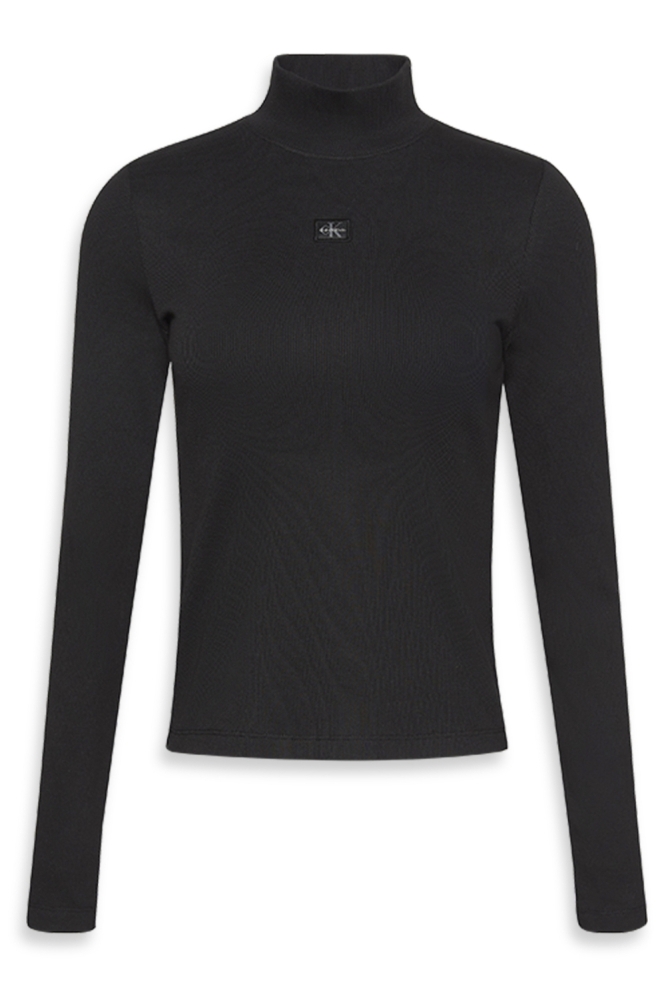 Calvin Klein zwarte dames t-shirt | Vooraanzicht