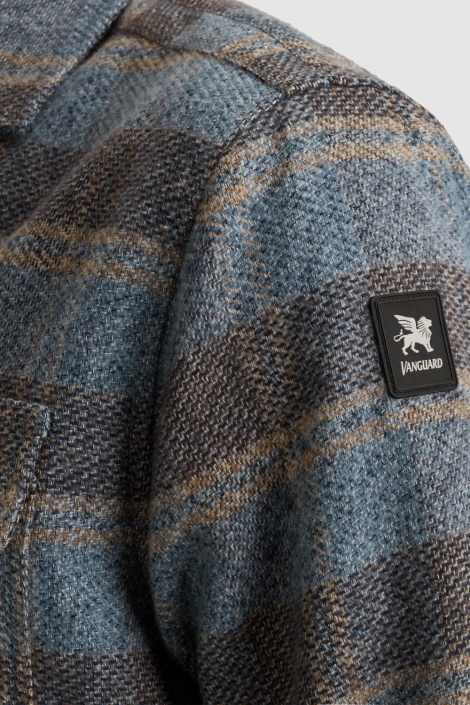 Vanguard blauwe heren overhemd | Close up