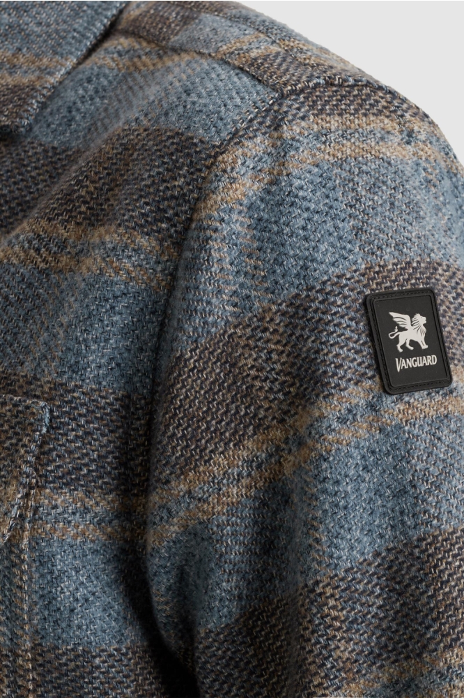 Vanguard blauwe heren overhemd | Close up