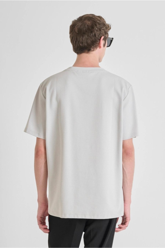 Antony Morato grijze heren t-shirt | Model achteraanzicht