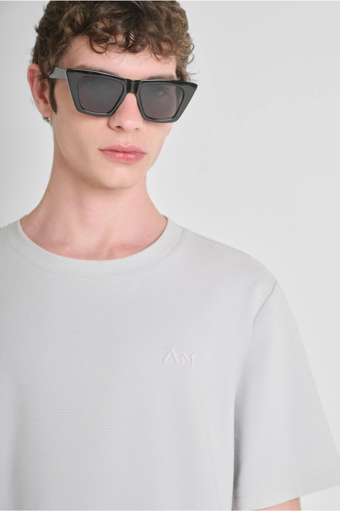Antony Morato grijze heren t-shirt | Close up