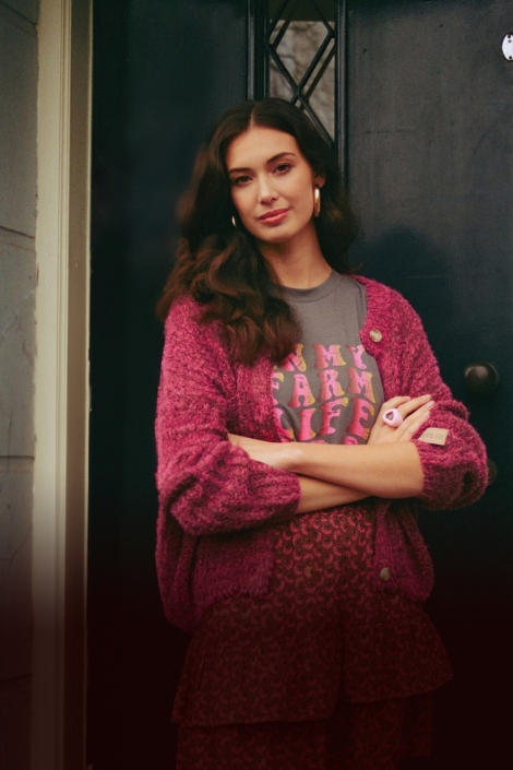 Fluresk grijze dames t-shirt | 