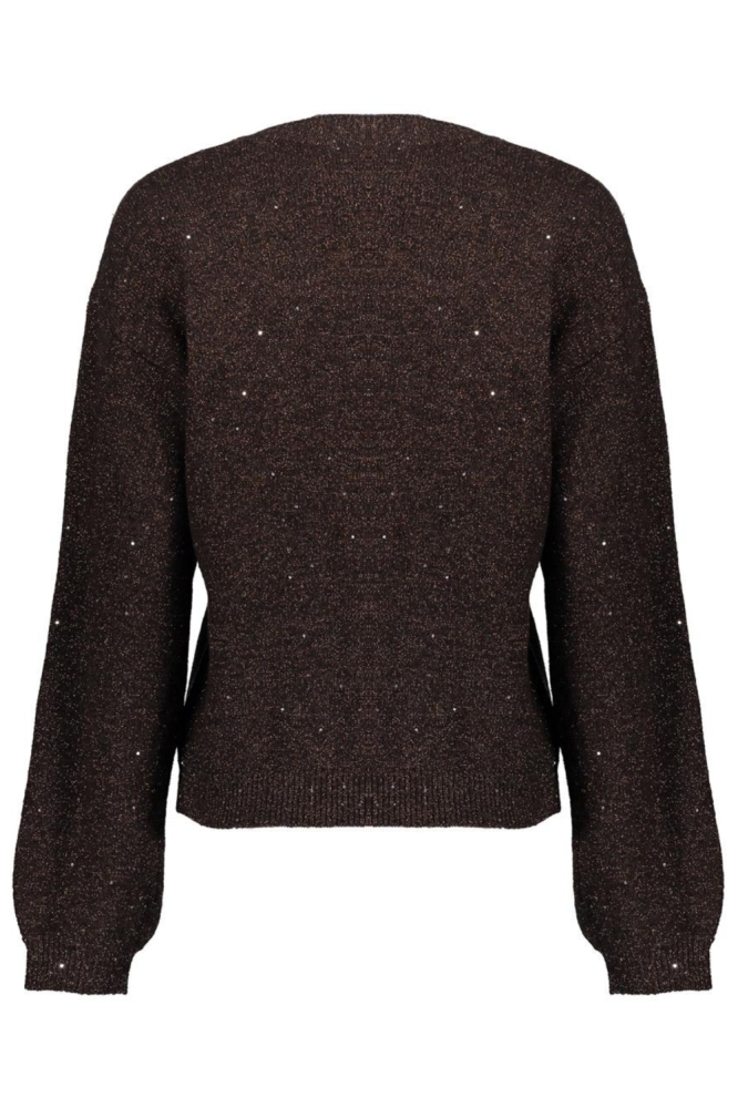 Geisha bruine dames trui | Achteraanzicht