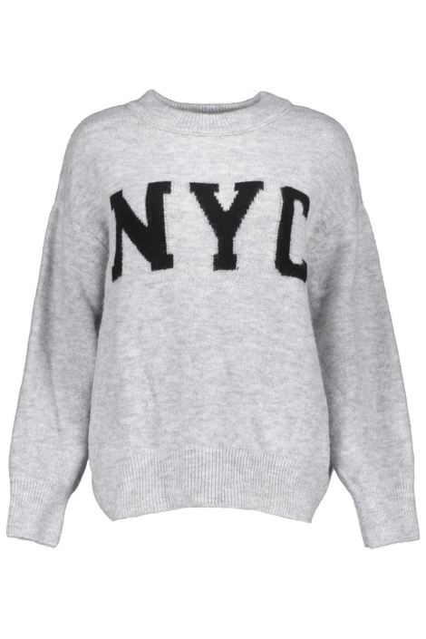 Geisha grijze dames trui | Vooraanzicht