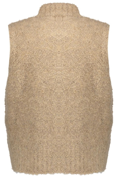 Geisha beige dames gilet | Achteraanzicht