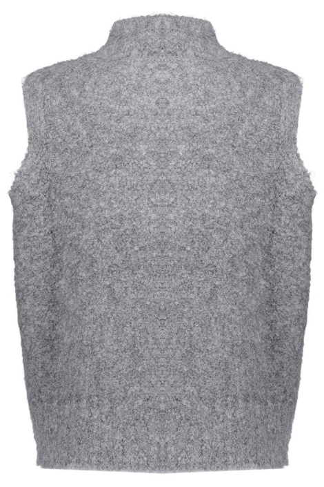 Geisha grijze dames gilet | Achteraanzicht