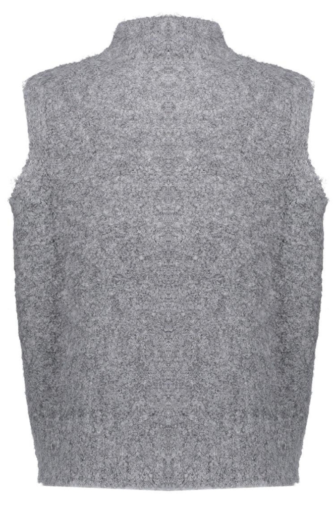 Geisha grijze dames gilet | Achteraanzicht